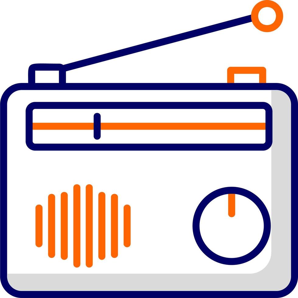 icono de vector de radio