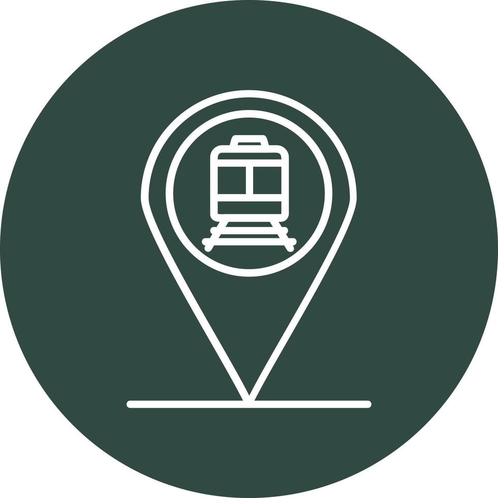 icono de vector de tren