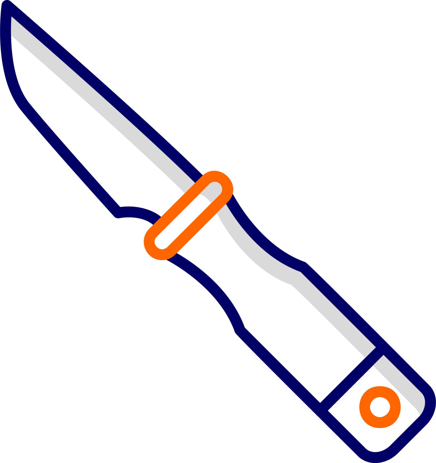 Knife Blade Vector Icon 21026091 Vector Art at Vecteezy