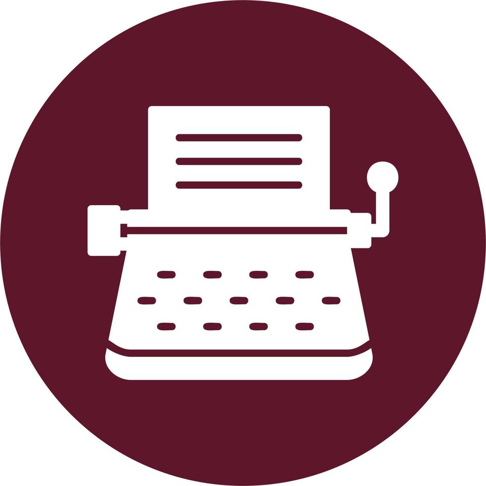 Typewriter Vector Icon