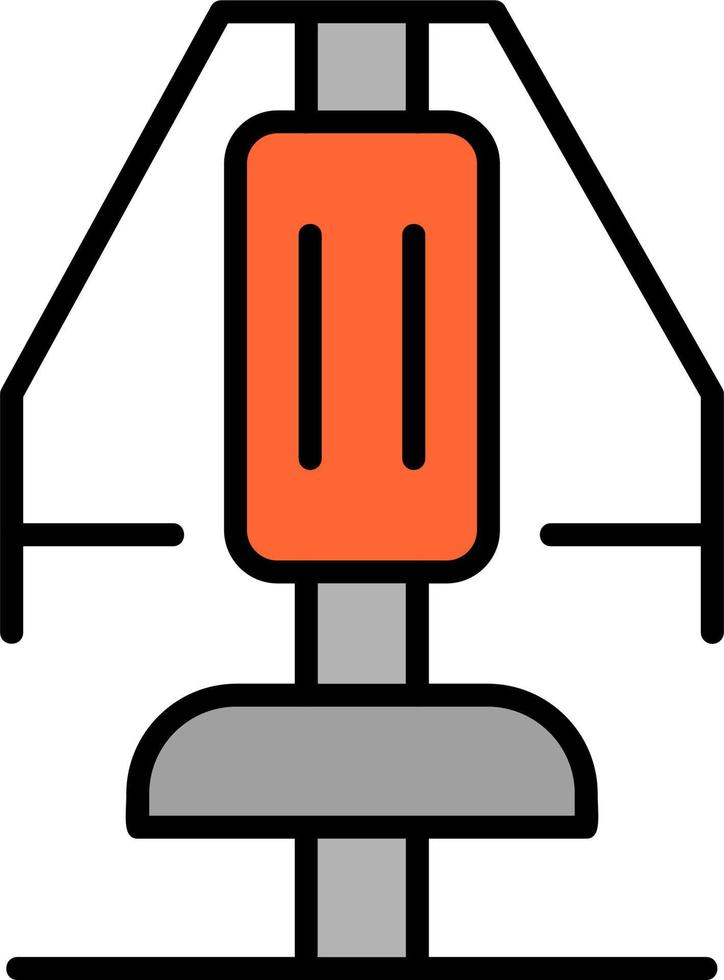 Chest Press Vector Icon