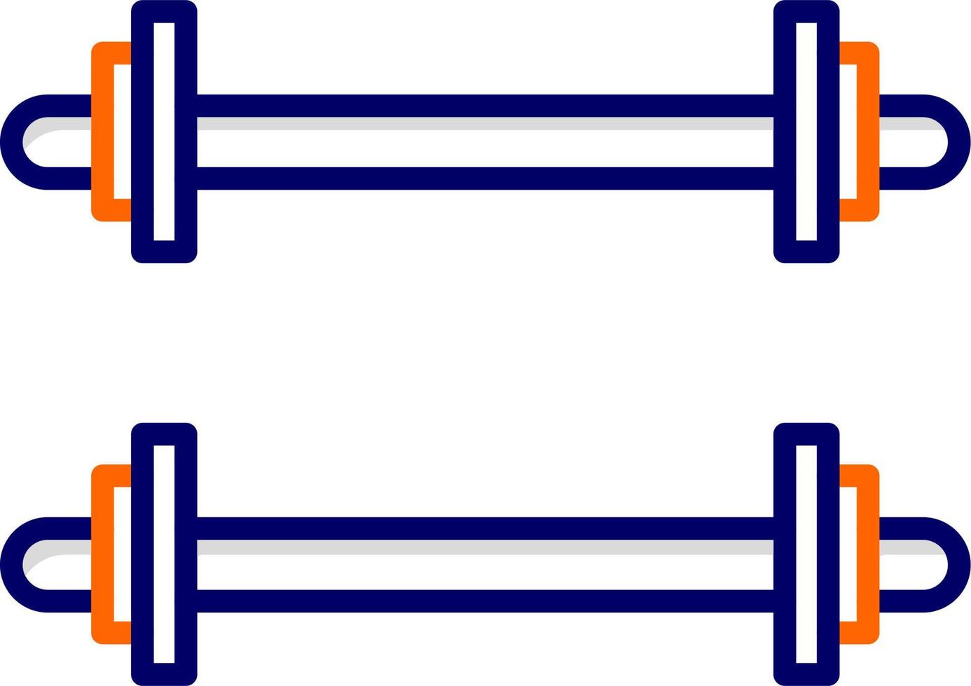 Weighted Bars Vector Icon