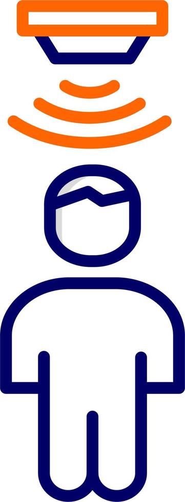 Motion Sensor Vector Icon