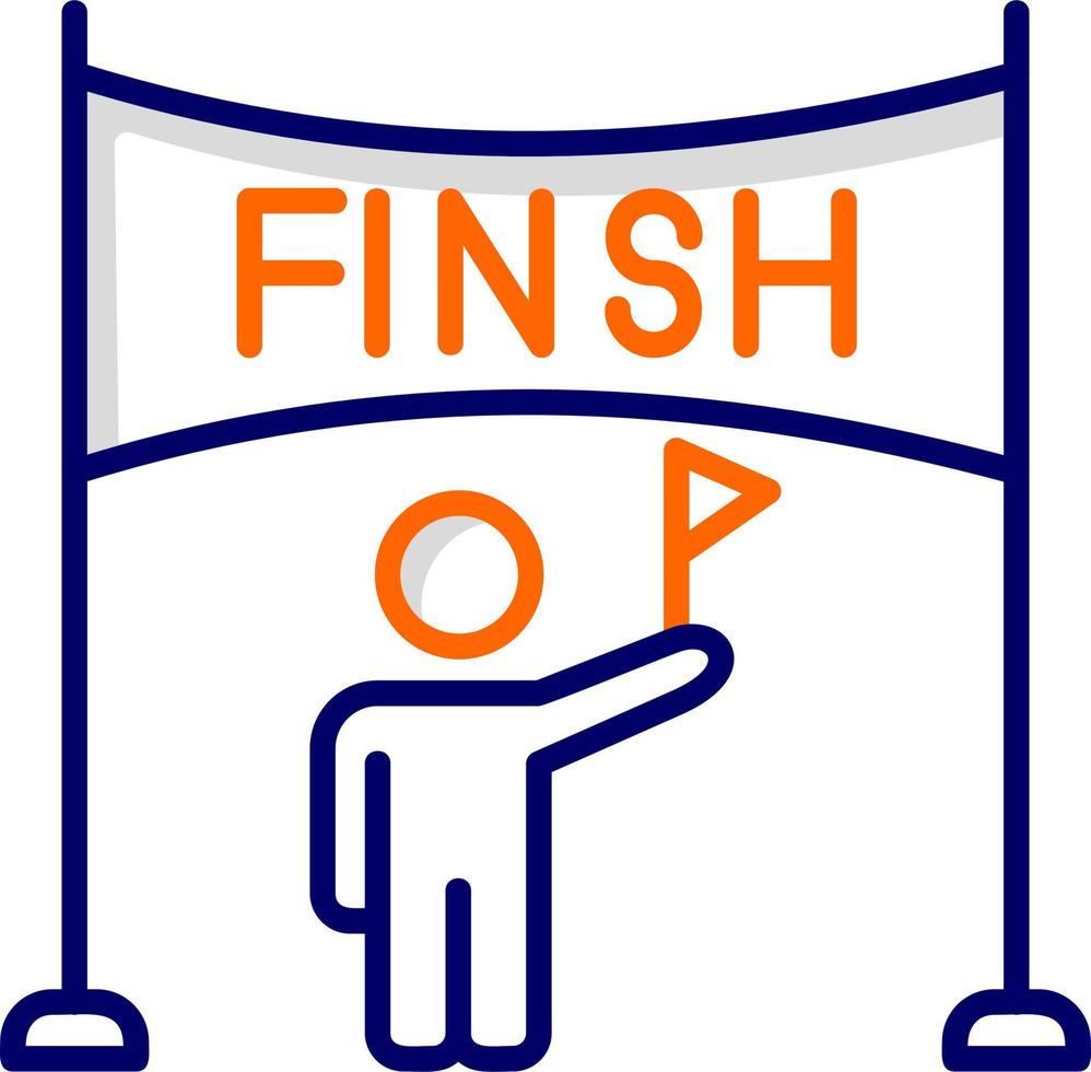 Finish Line Vector Icon