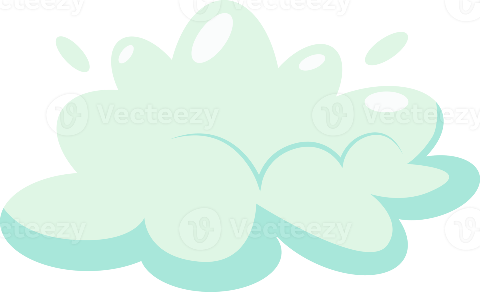 Soap foam with bubbles. Cartoon shampoo and soap foam suds png