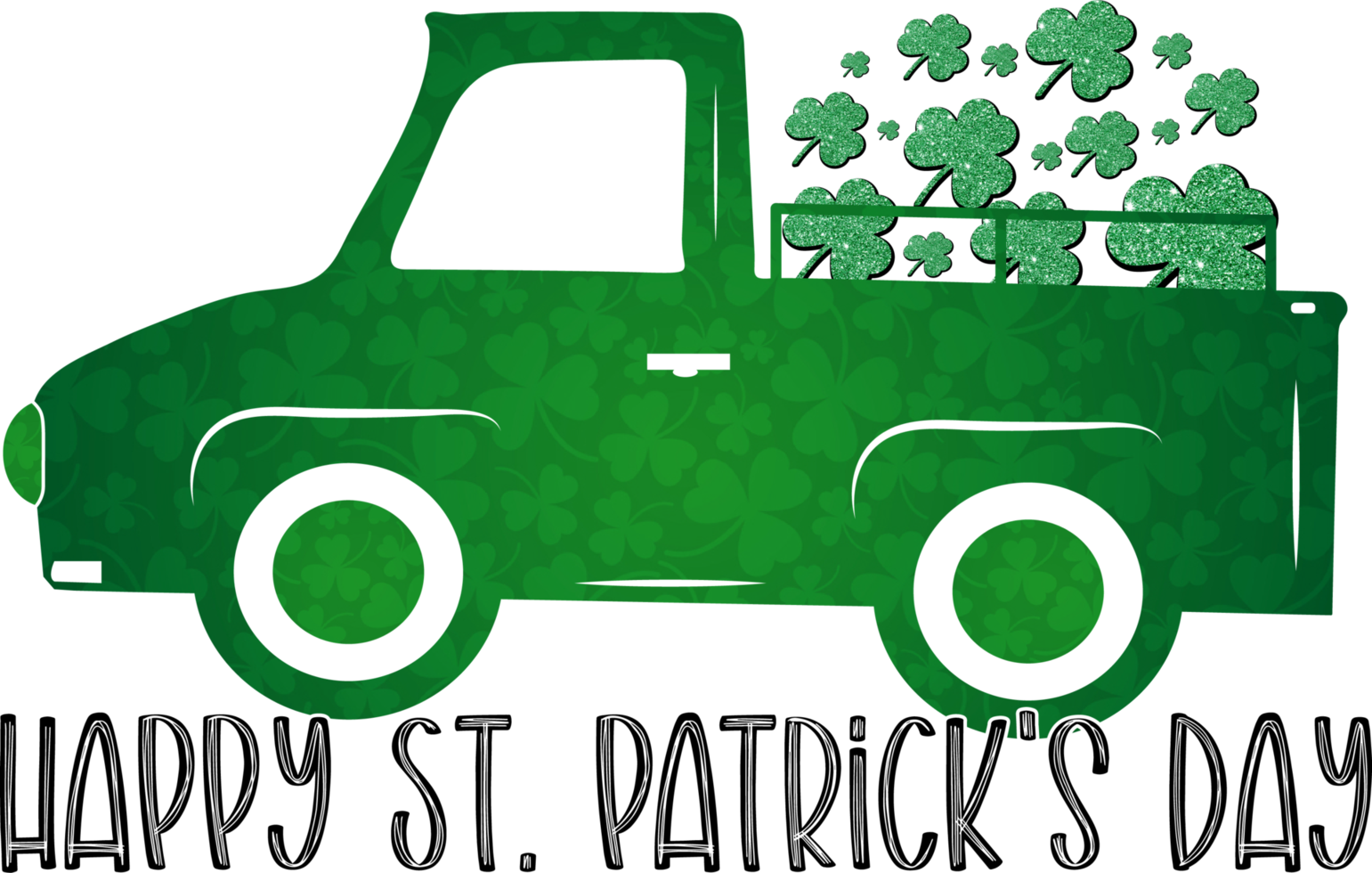 Happy St. Patrick's Day Sublimation Design, perfect on t shirts, mugs, signs, cards and much more png