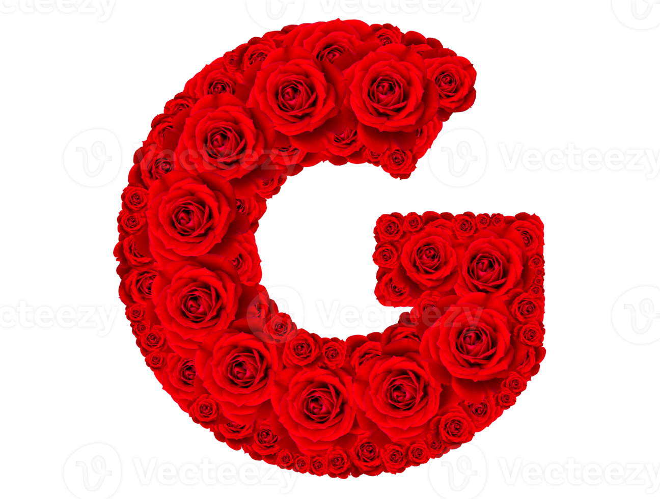 Rosa alfabeto conjunto - alfabeto capital letra sol hecho desde rojo Rosa flores png