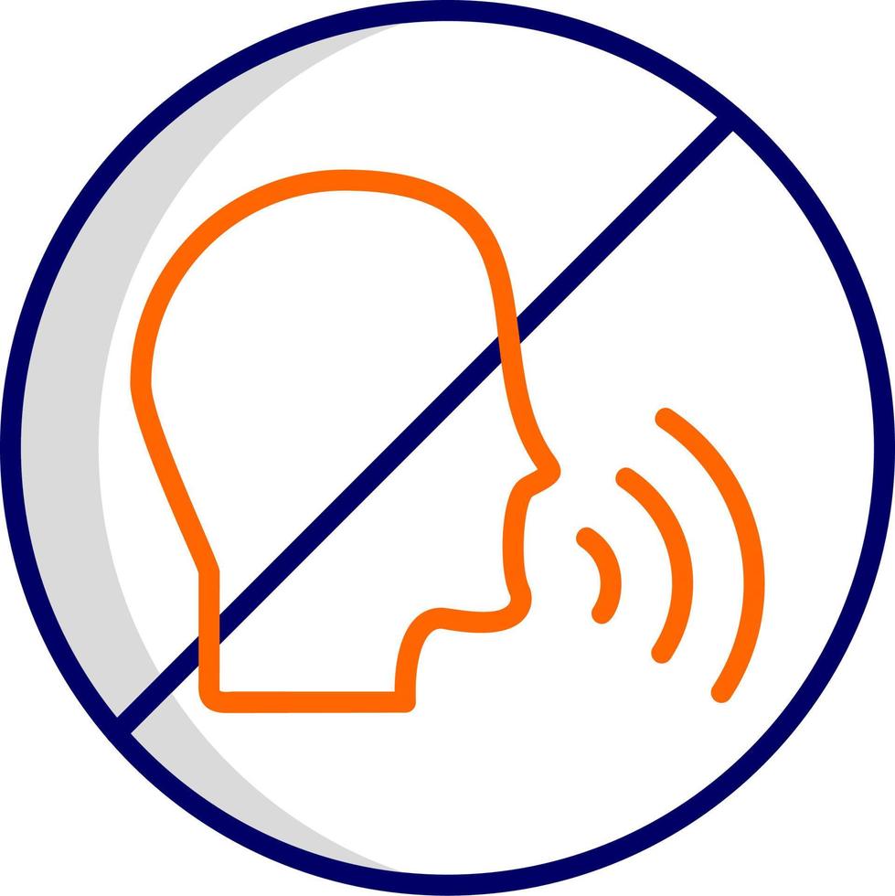 No Talking Vector Icon