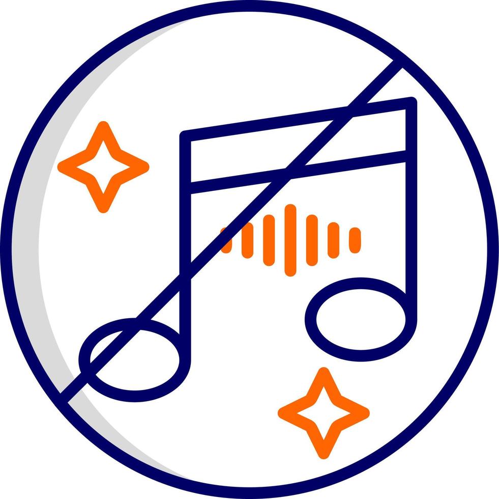 No Music Vector Icon