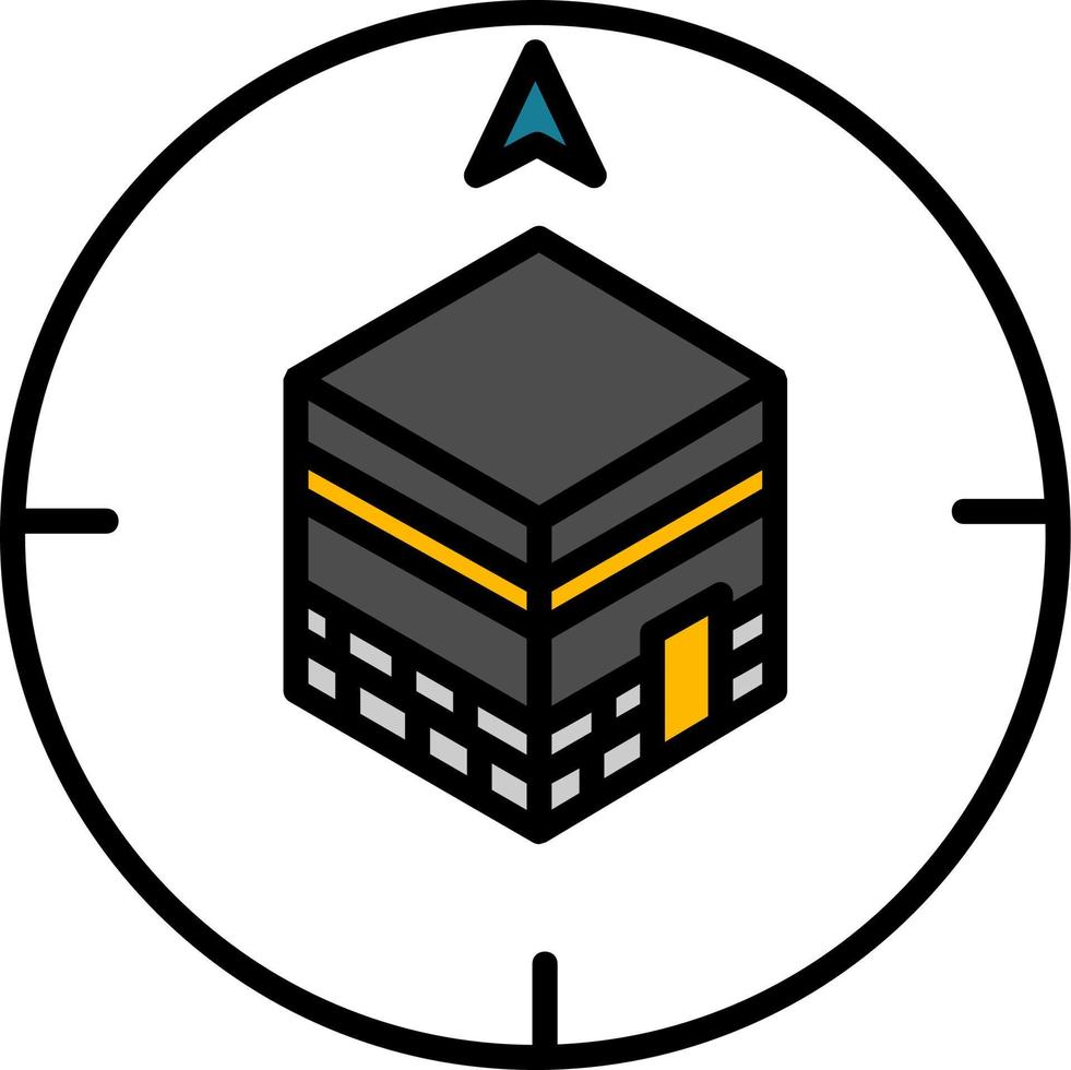 Qibla Finder Vector Icon