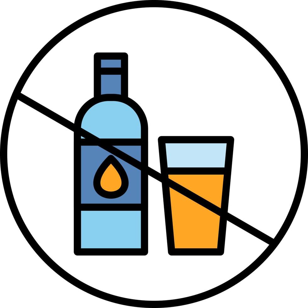 No Alcohol Vector Icon