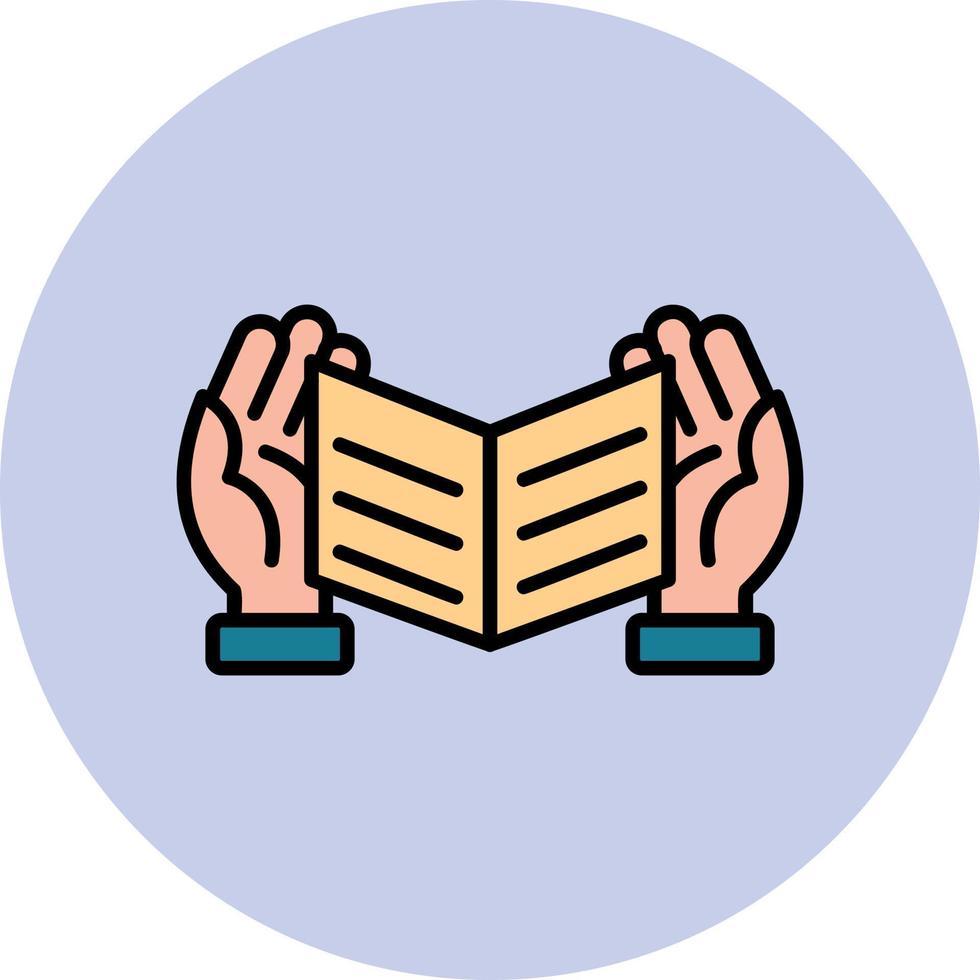 Quran Reading Vector Icon