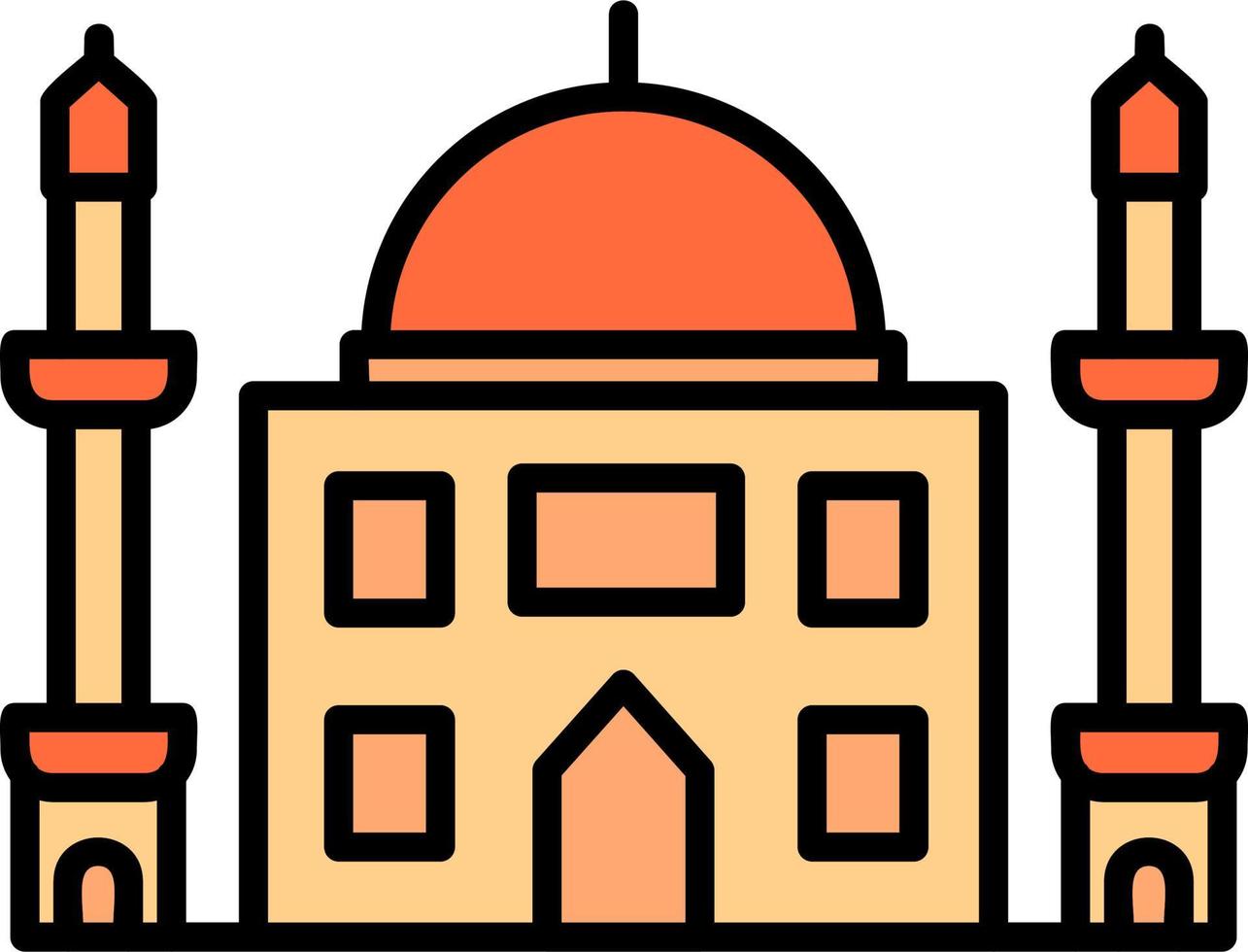 icono de vector de mezquita