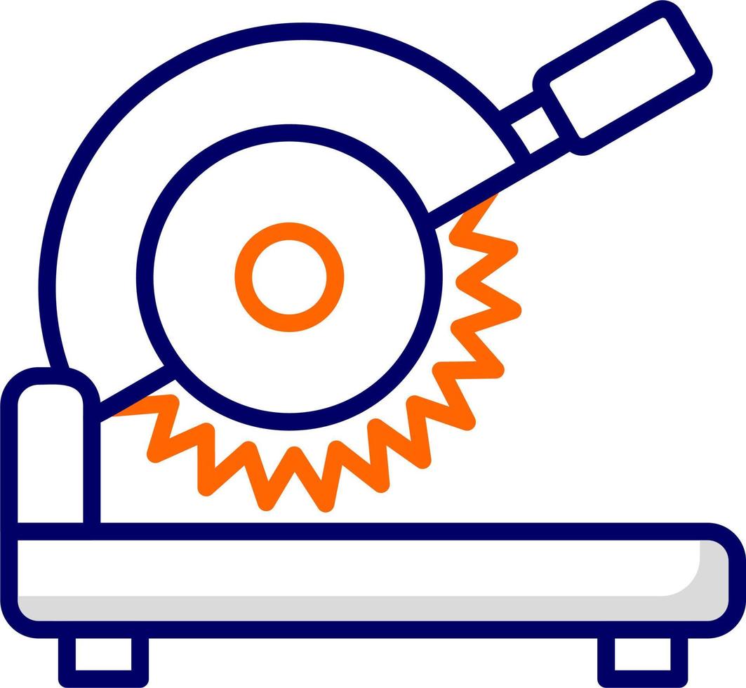 Metal Cutting Machine Vector Icon