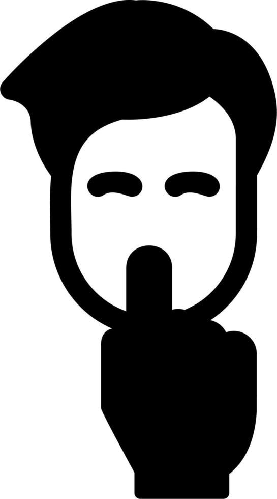 Silence Vector Icon