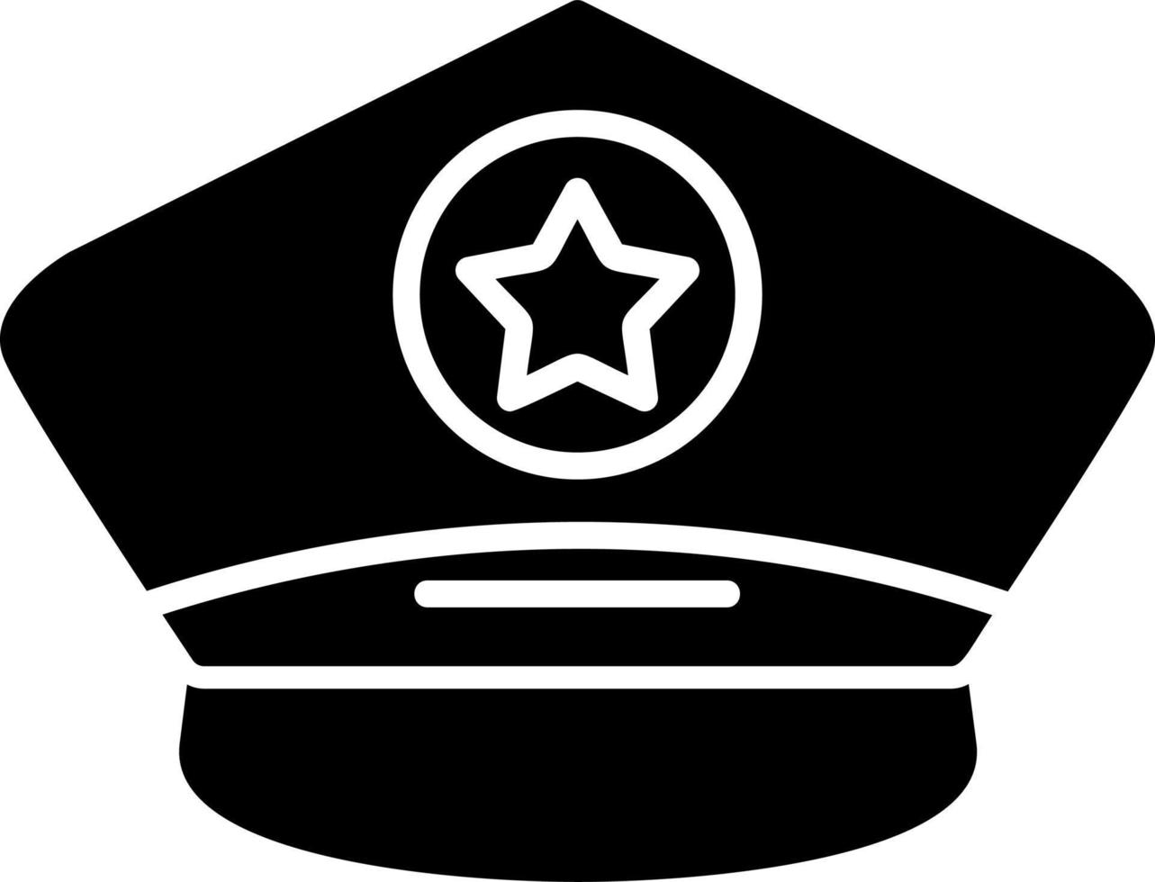 Police Cap Vector Icon