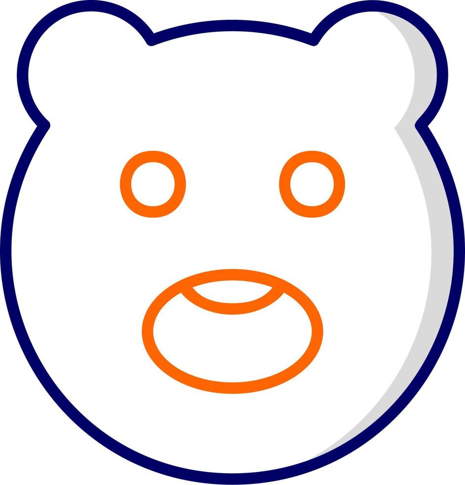 Chocolatey Bear Vector Icon