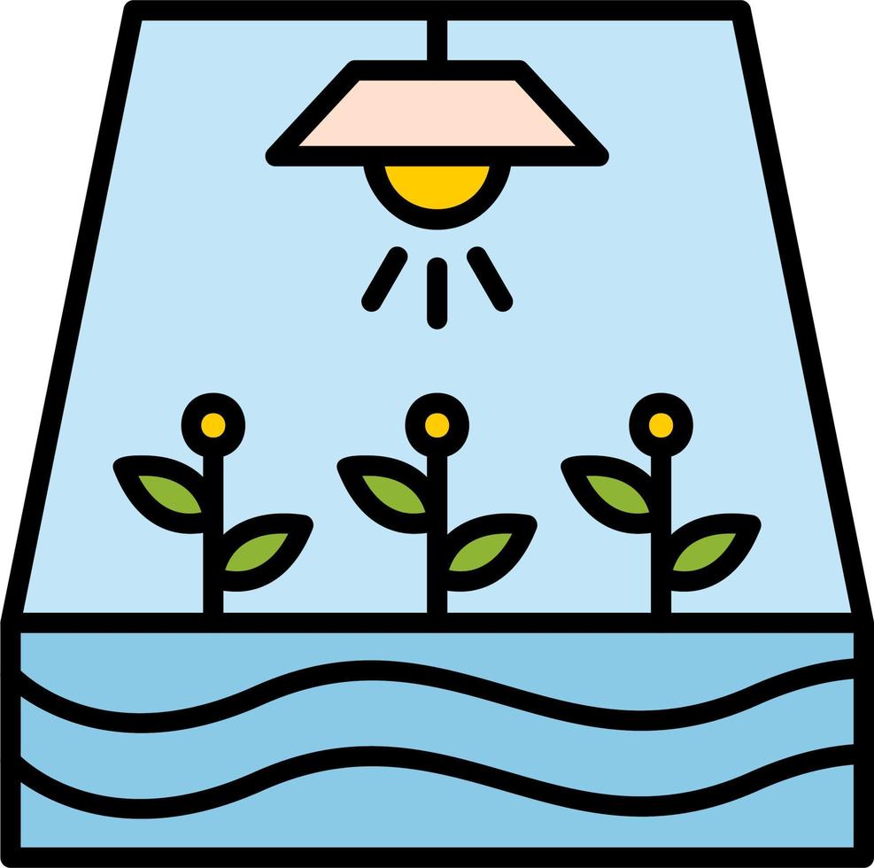 Lighting on plants Vector Icon