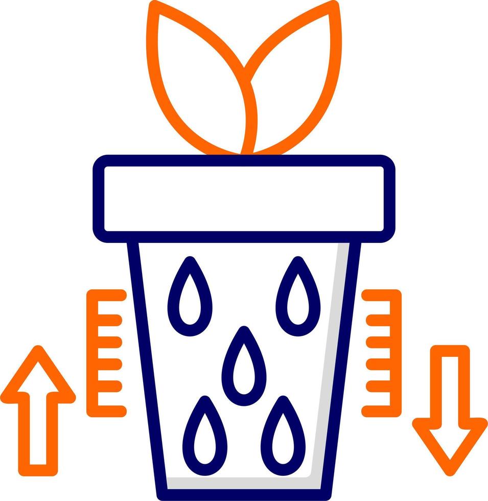 Water Level in plant Vector Icon