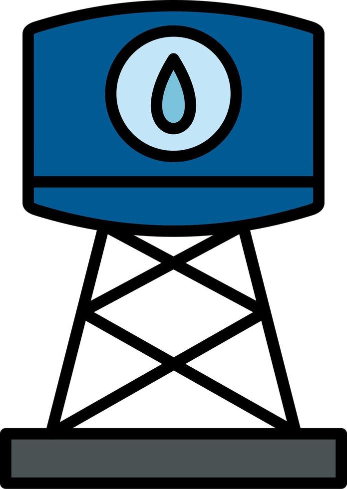 icono de vector de tanque de agua