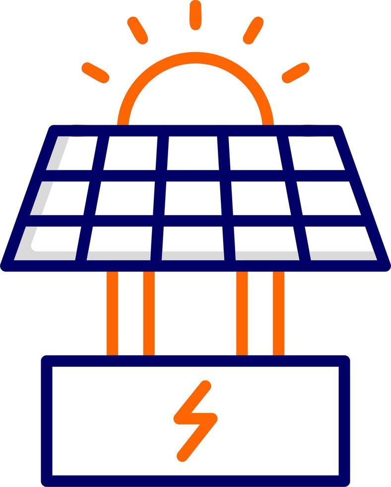 icono de vector de panel solar