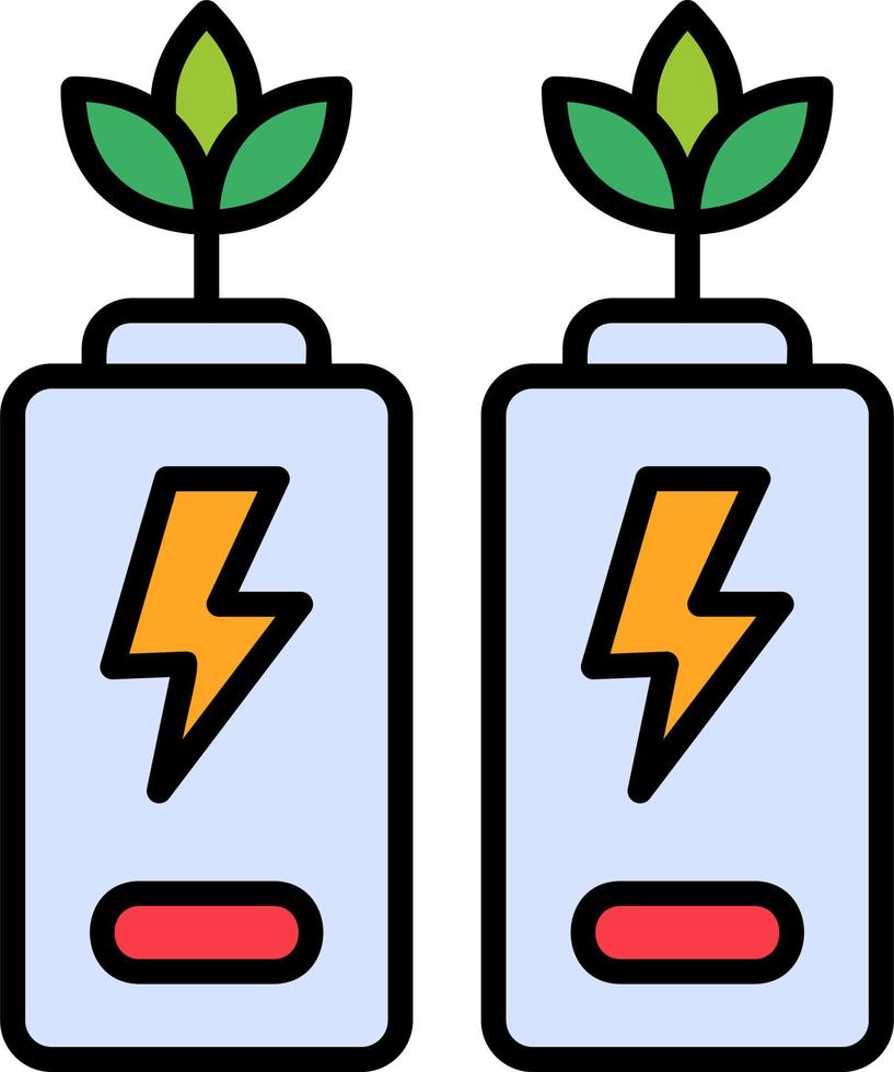 Eco Battery Vector Icon