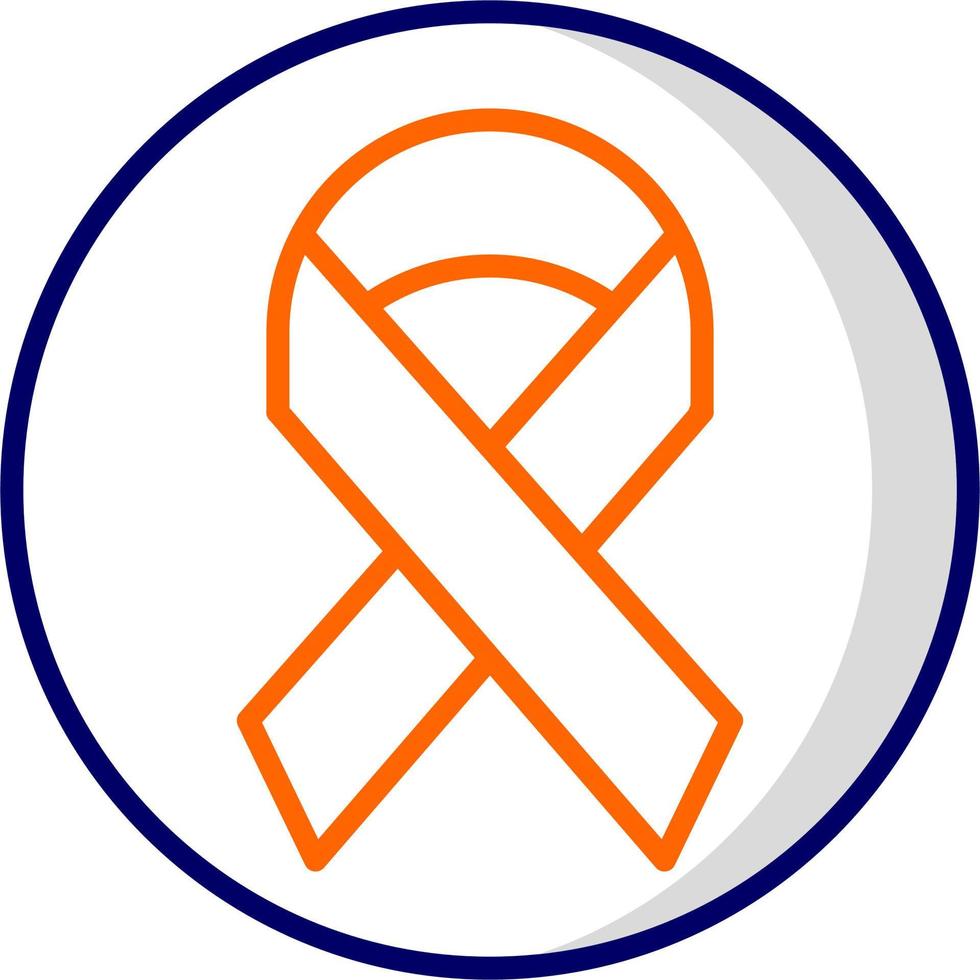 cáncer cinta vector icono