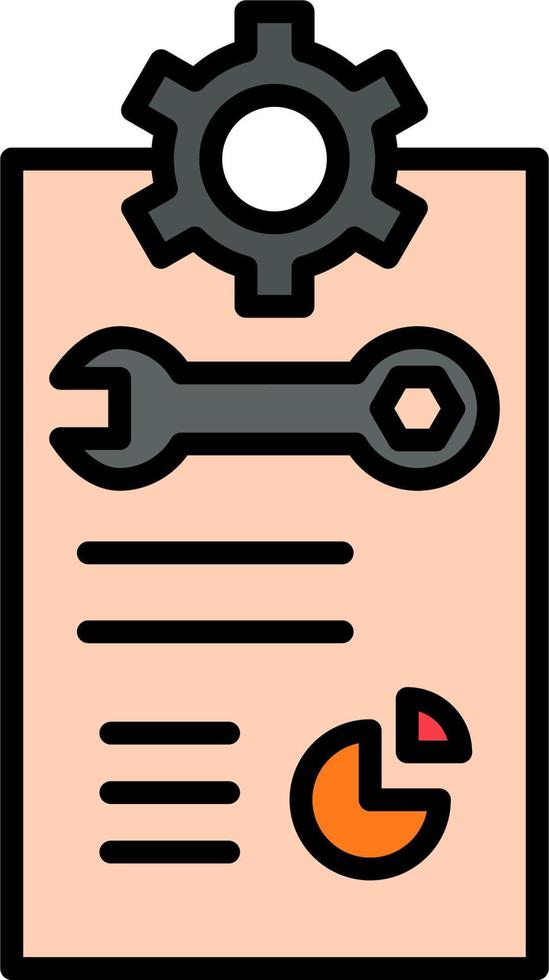Work Report Vector Icon