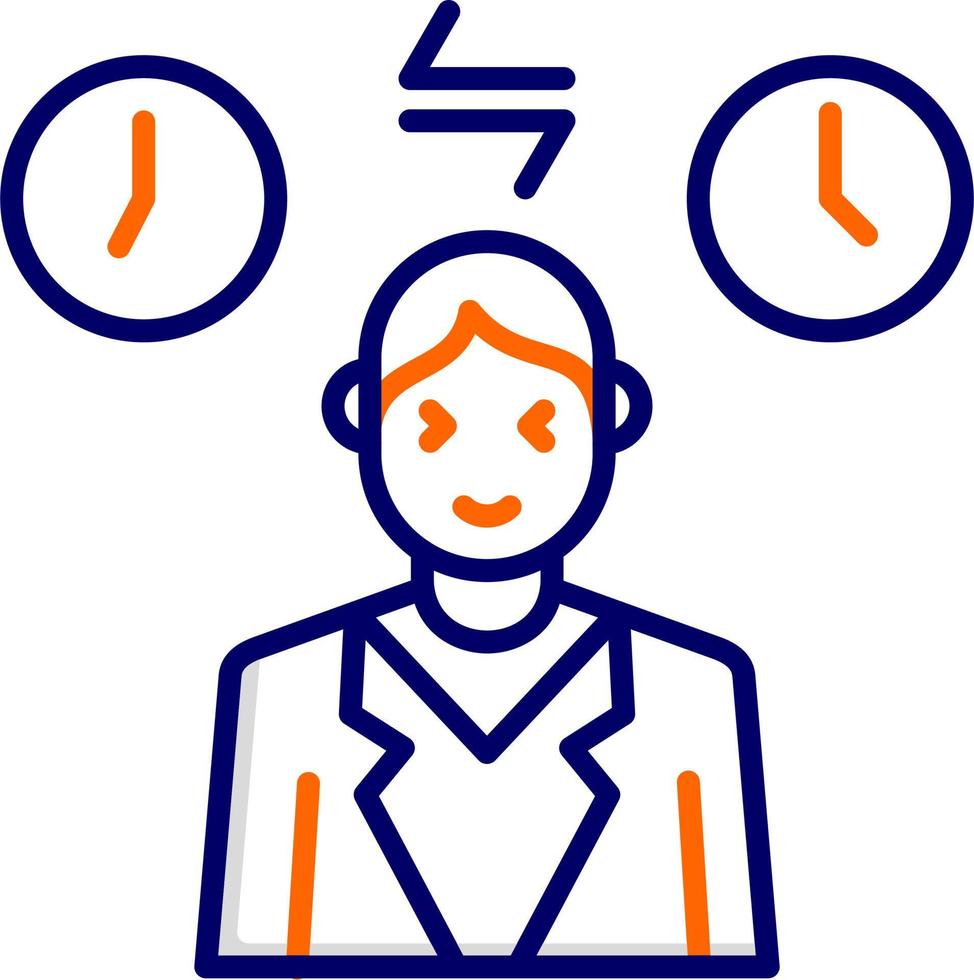 Jet Lag Vector Icon