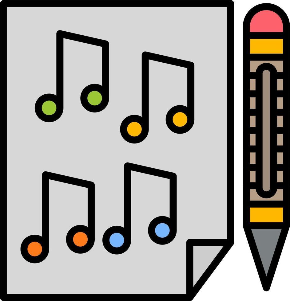 compositor de canciones vector icono