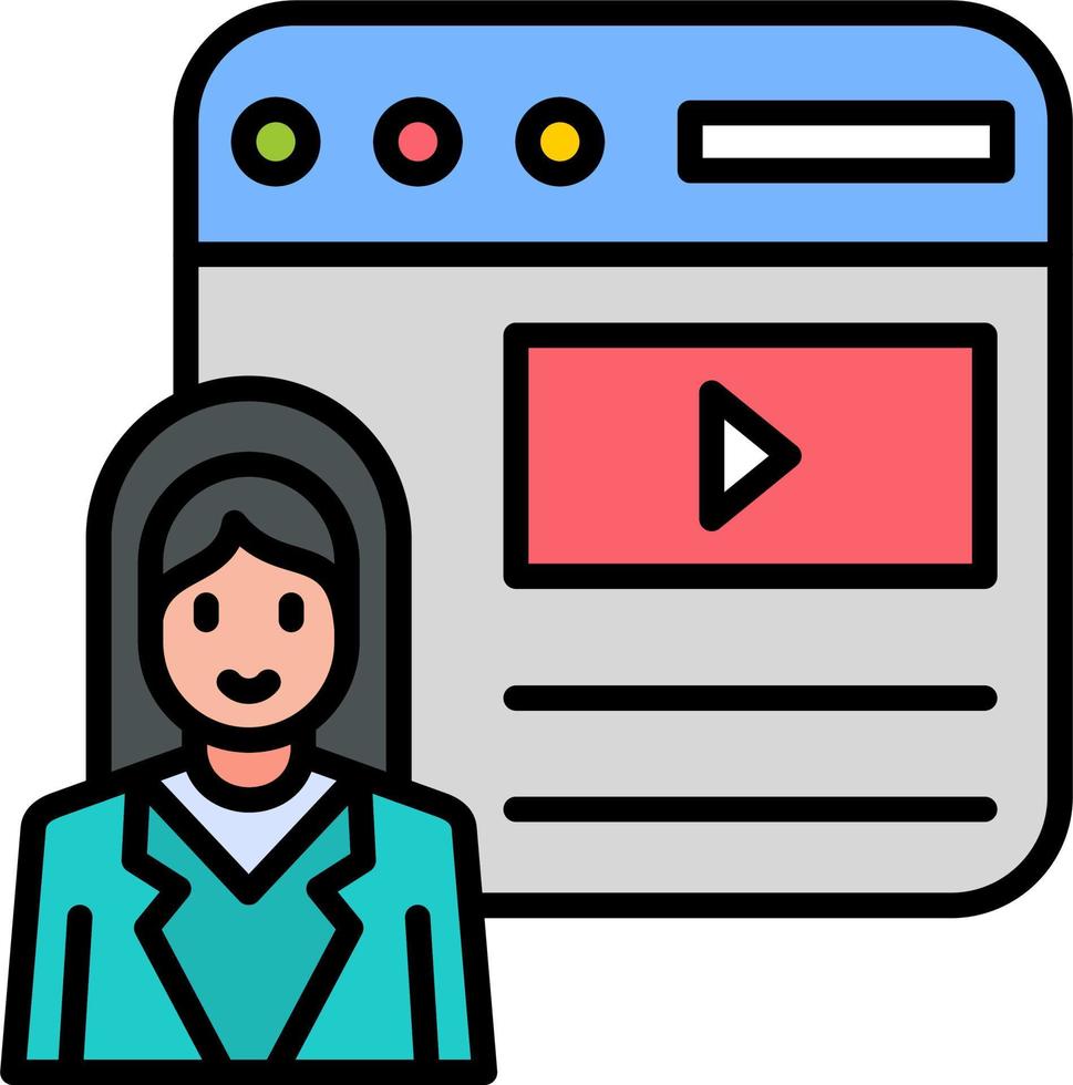 Blogger Vector Icon