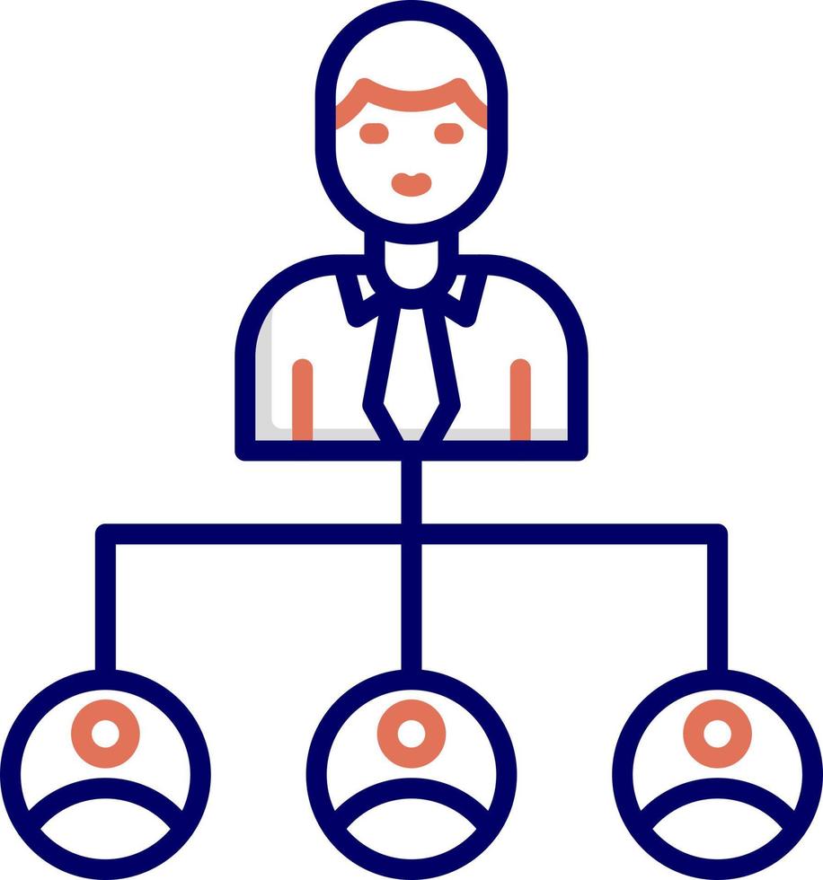 Work Distribution Vector Icon