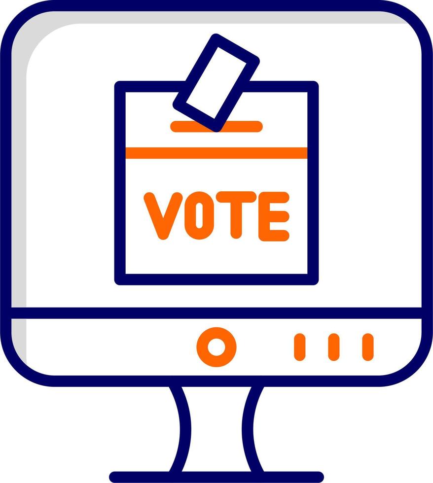 Online Voting Vector Icon