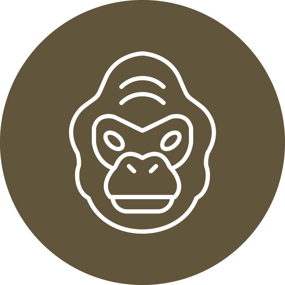 Gorilla Vector Icon
