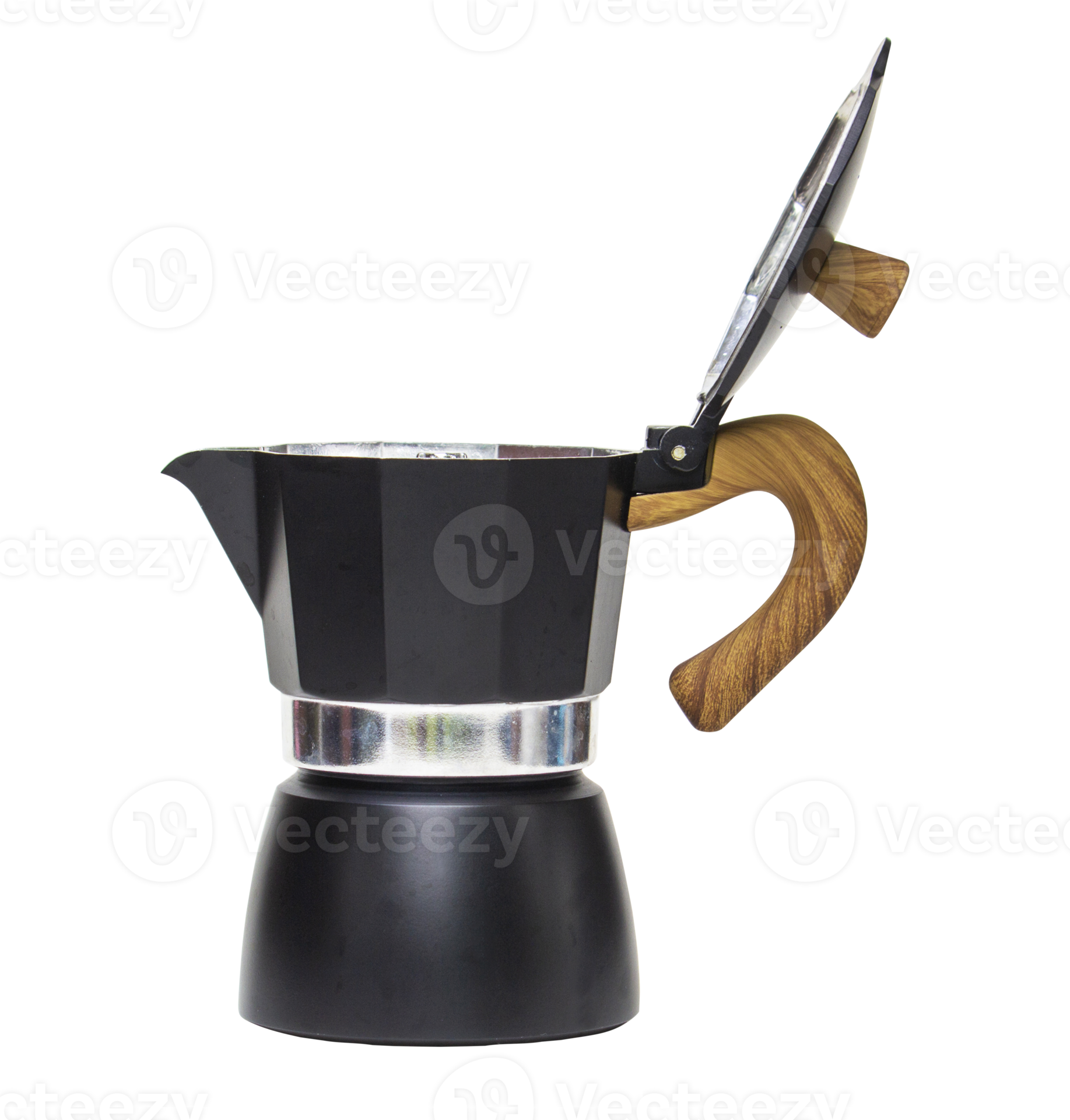 Moka pot italian coffee maker. File PNG. 21028230 PNG
