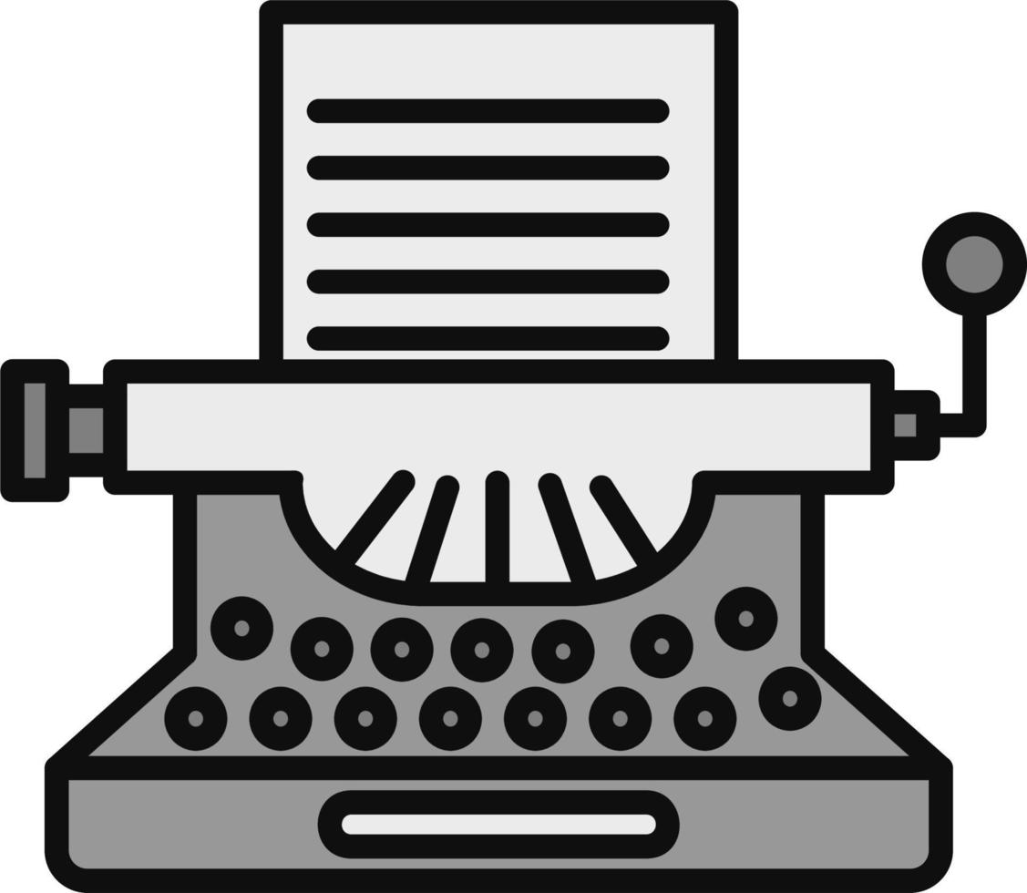 Typewriter Vector Icon