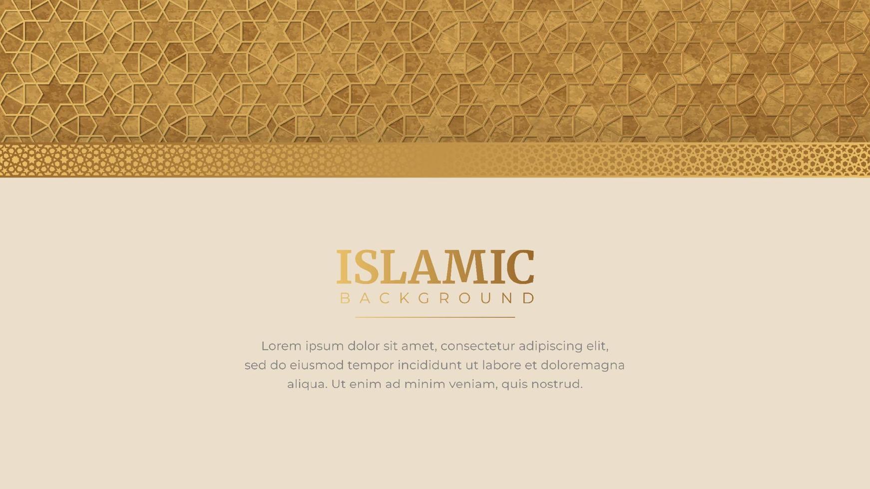 Islamic Arabic Arabesque Mosaic Pattern Background Design Template vector