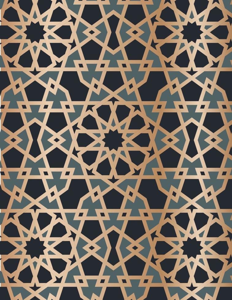 Islamic oriental geometric pattern vector