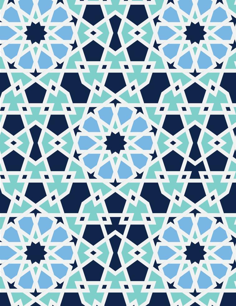 Islamic oriental geometric pattern vector