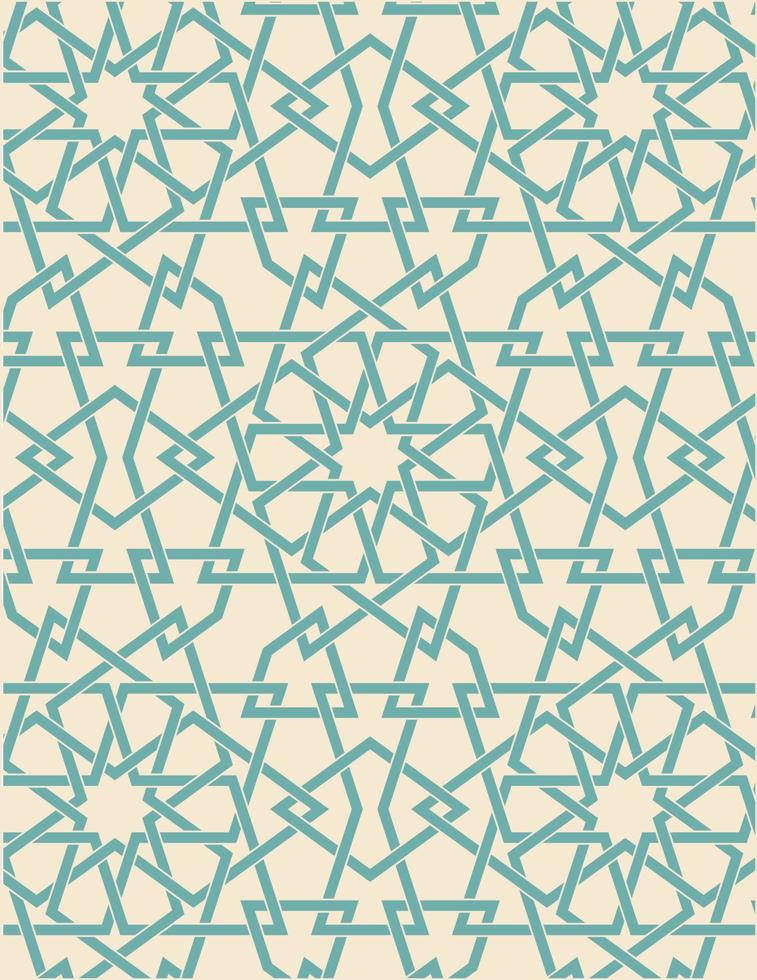islámico oriental geométrico modelo vector