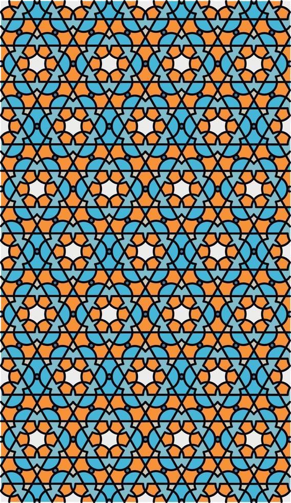 Islamic oriental geometric pattern vector