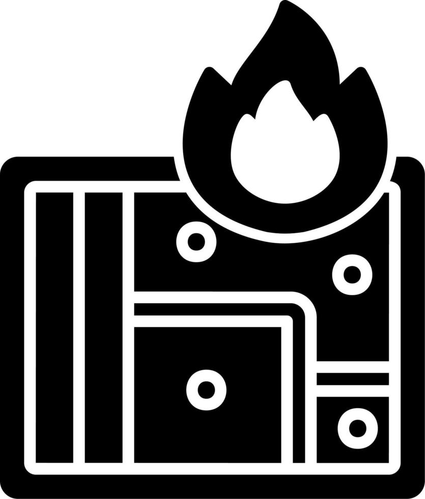 Fire Location Vector Icon