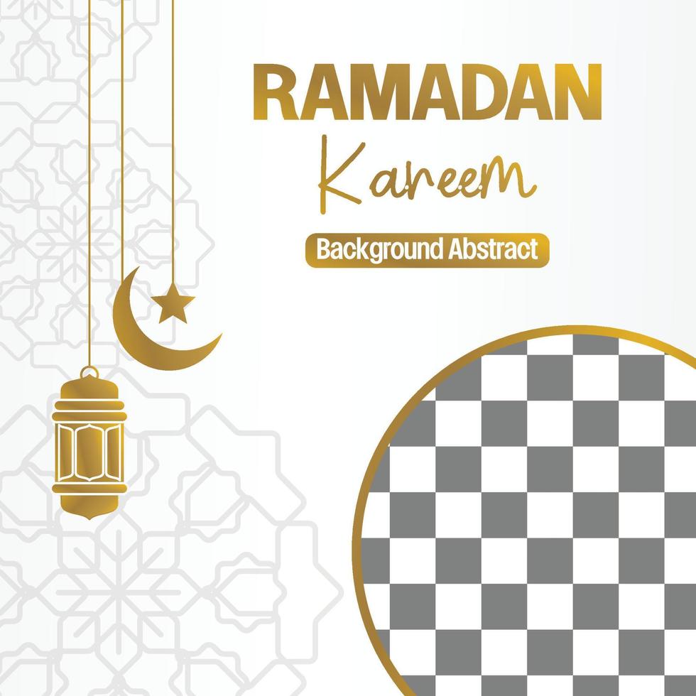 Editable Ramadan sale poster template. with mandala, moon, star and lantern ornaments. Design for social media and web. Vector illustration