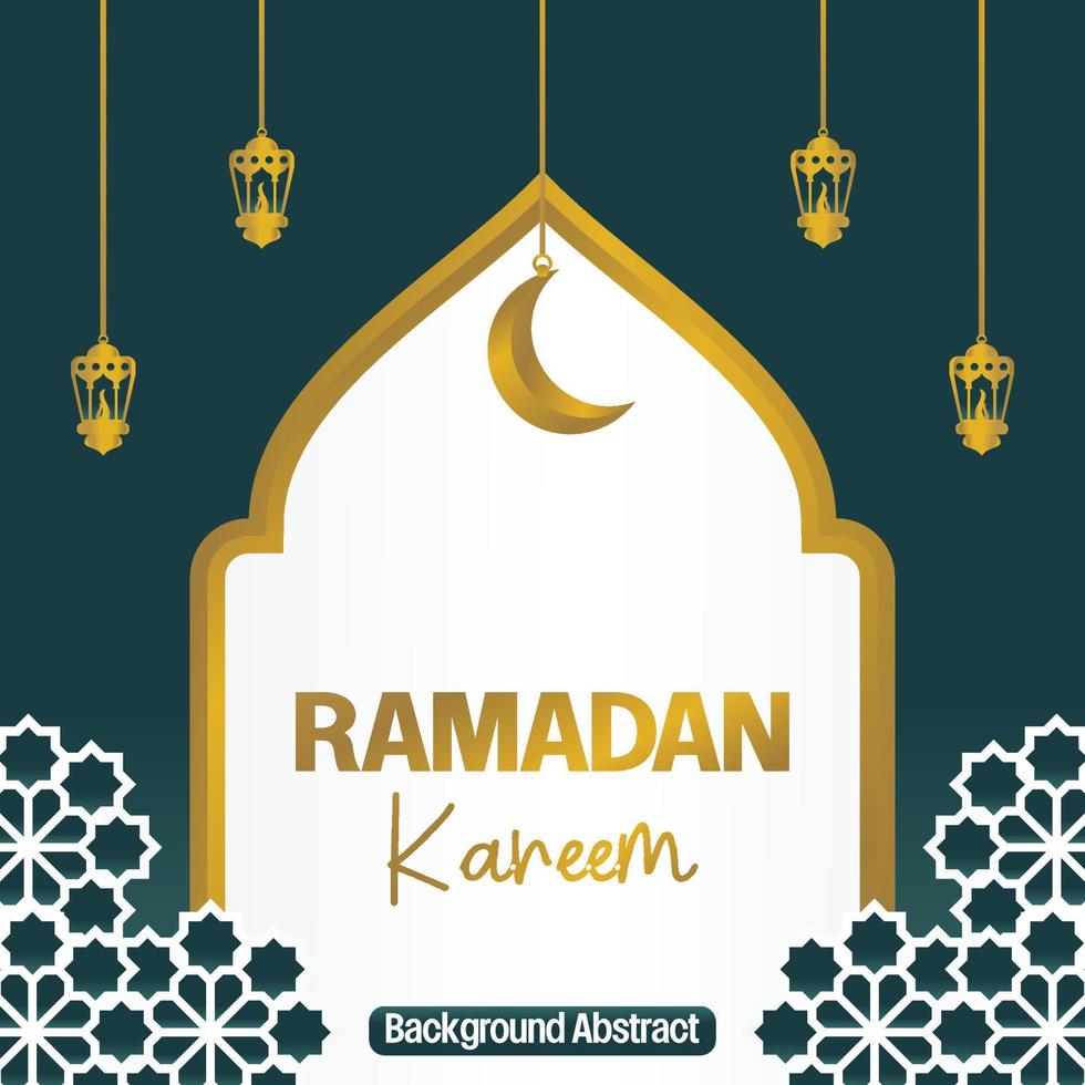 Editable Ramadan sale poster template. with mandala, moon and lantern ornaments. Design for social media and web. Vector illustration