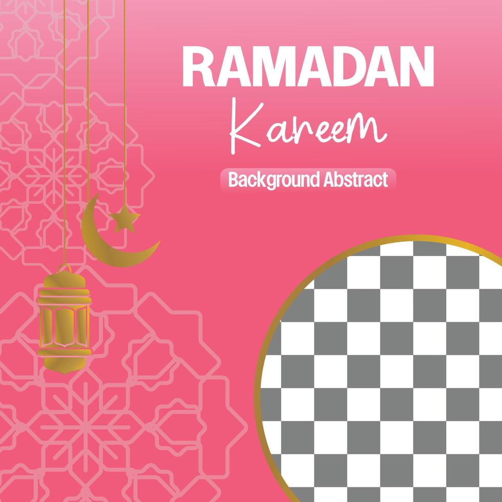 Editable Ramadan sale poster template. with mandala, moon, star and lantern ornaments. Design for social media and web. Vector illustration