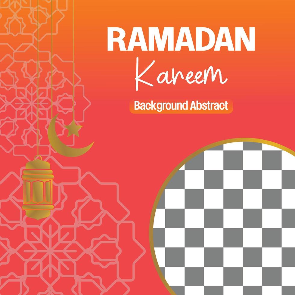 Editable Ramadan sale poster template. with mandala, moon, star and lantern ornaments. Design for social media and web. Vector illustration