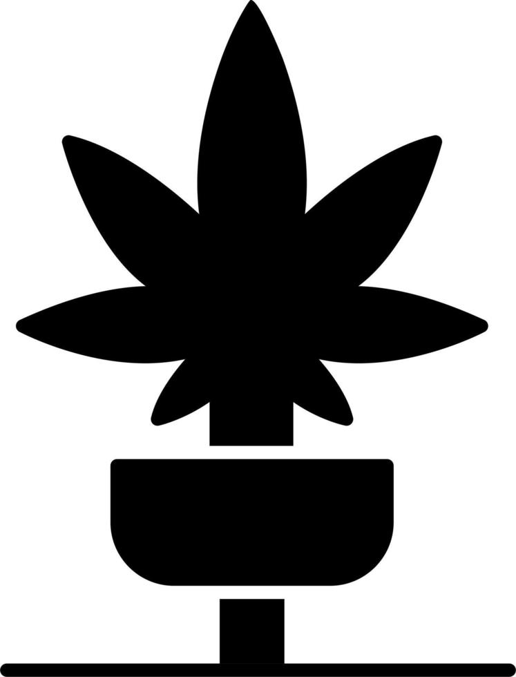 icono de vector de marihuana