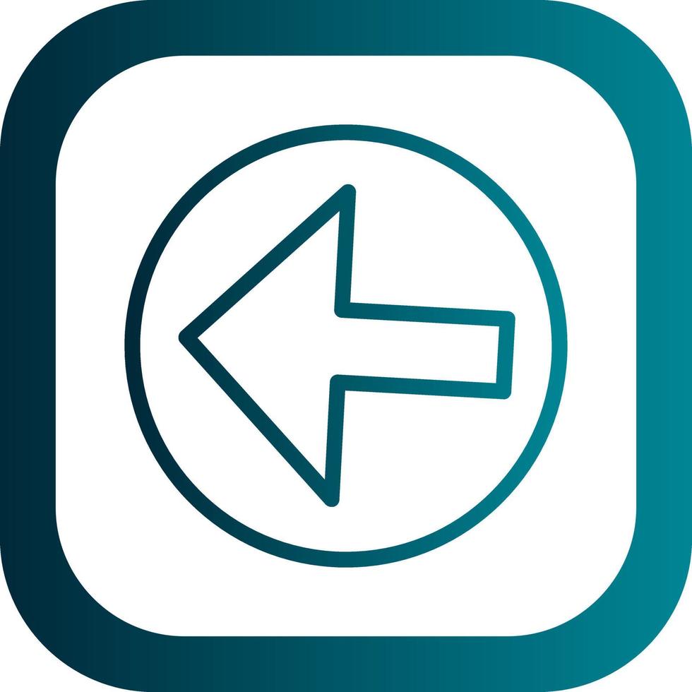 Arrow Alt Circle Left Vector Icon Design