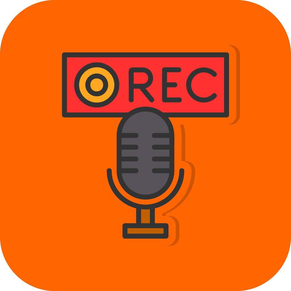 Recording Vector Icon Design