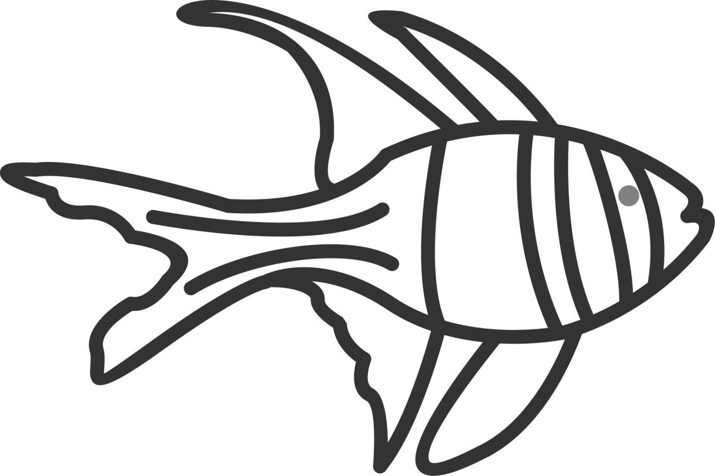 Banggai Cardinal Fish Vector Icon